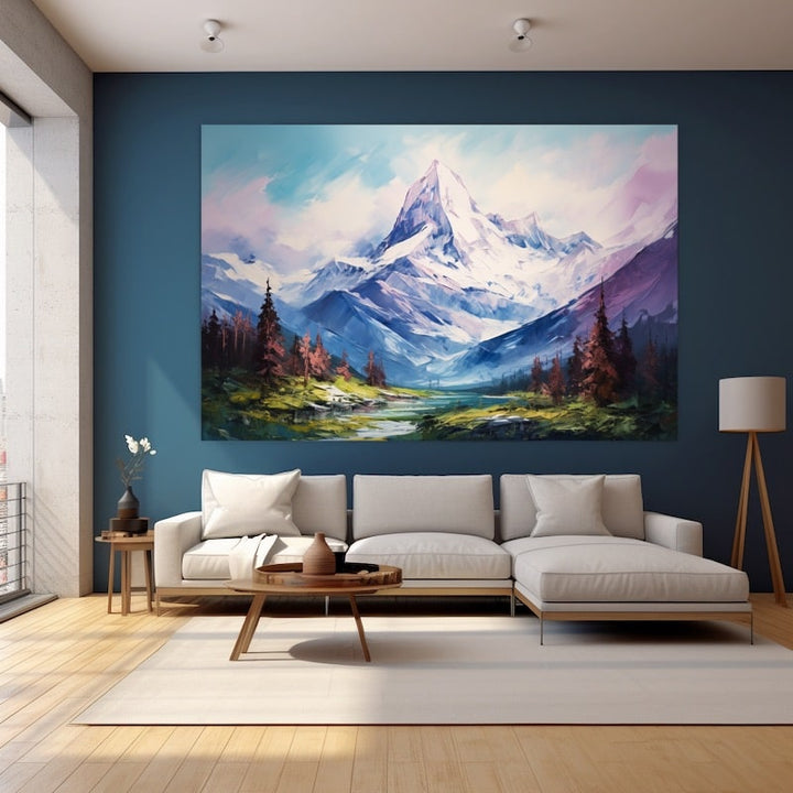 Tableau Acrylique Montagne, art mural décoration nature