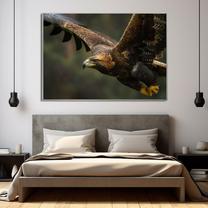 Tableau Aigle, art mural décoration nature