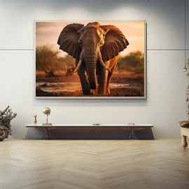 Tableau Animal Éléphant, art mural décoration nature