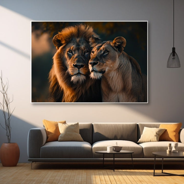Tableau Animaux Lion, art mural décoration nature