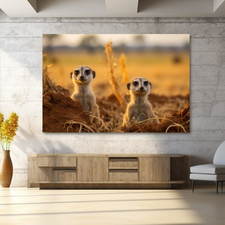Tableau Animaux Savane, art mural décoration nature