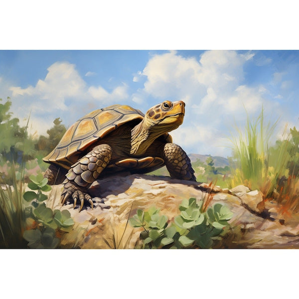 Tableau Animaux Colorés Tortues, art mural décoration nature
