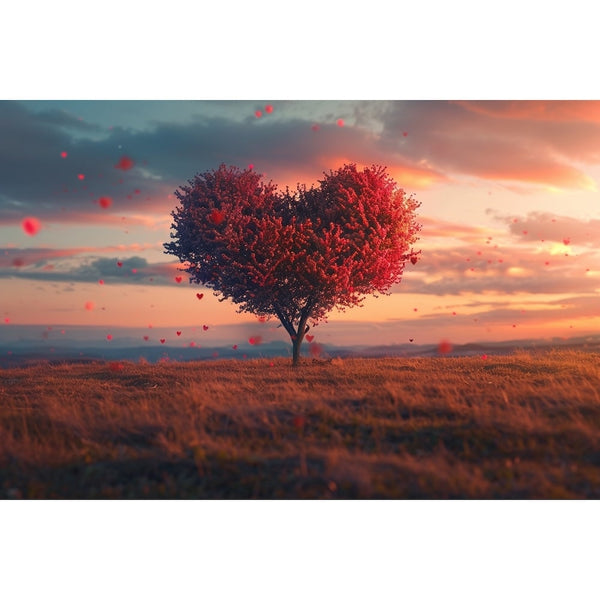 Tableau Arbre Coeur, art mural décoration nature