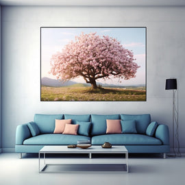 Tableau Arbre en Fleur, art mural décoration nature