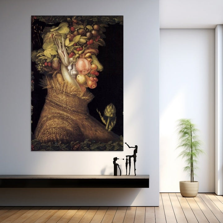 Tableau Arcimboldo Été, art mural décoration nature
