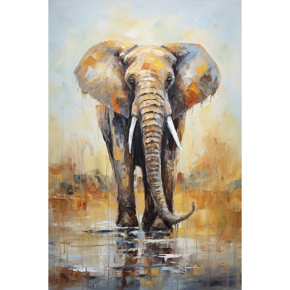Tableau Éléphant Art, art mural décoration nature