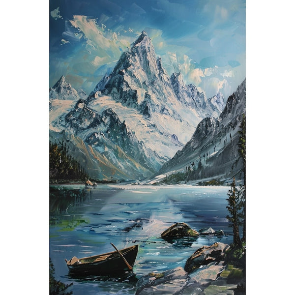 Tableau D'Artiste Montagne, art mural décoration nature