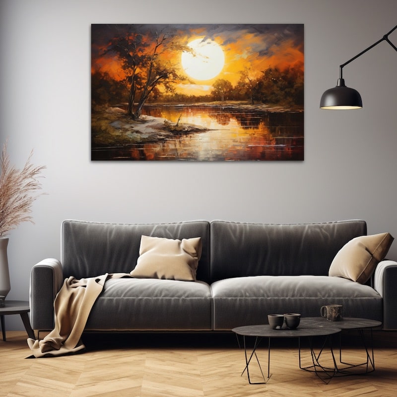 Tableau Au Couteau Paysage