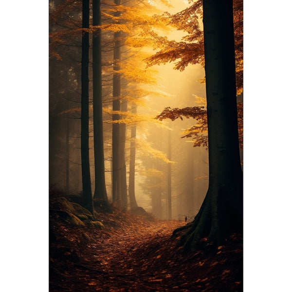 Tableau Automne en Forêt, art mural décoration nature