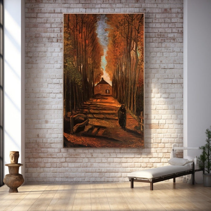 Tableau Automne Van Gogh, art mural décoration nature