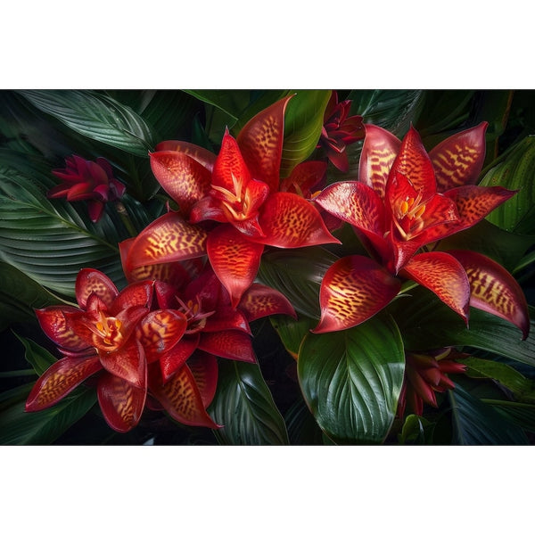 Tableau Avec Des Fleurs Rouges