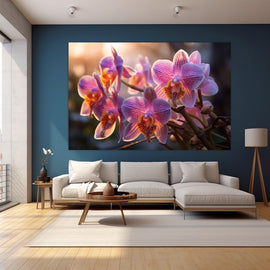 Tableau avec des Orchidées, art mural décoration nature