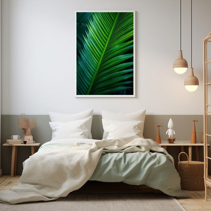 Tableau Palme Délicate, art mural décoration nature