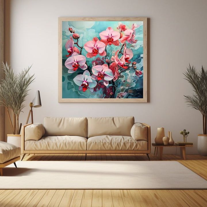 Tableau Avec Fleur Orchidée