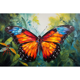 Tableau Papillon Coloré, art mural décoration nature