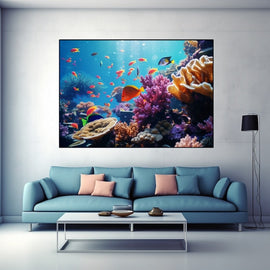 Tableau avec Poissons, art mural décoration nature