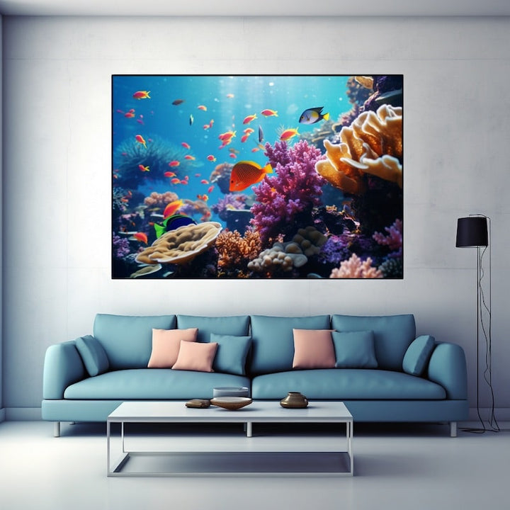 Tableau avec Poissons, art mural décoration nature