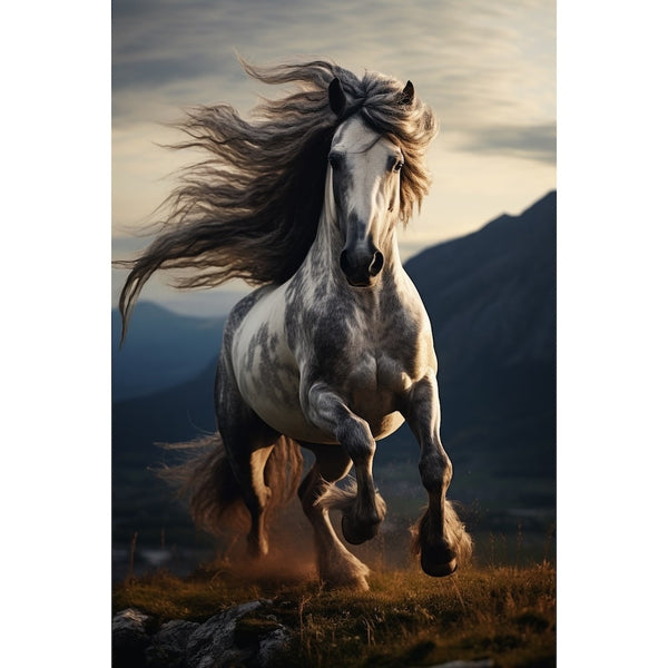 Tableau Cheval Dressé sur la Crête, art mural décoration nature