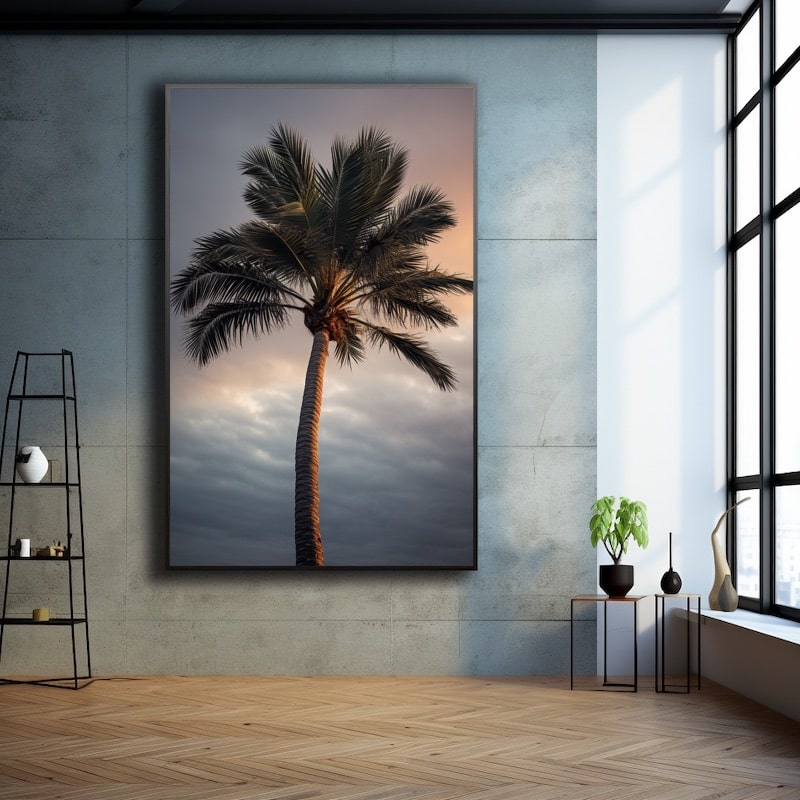 Maler med et palmetre