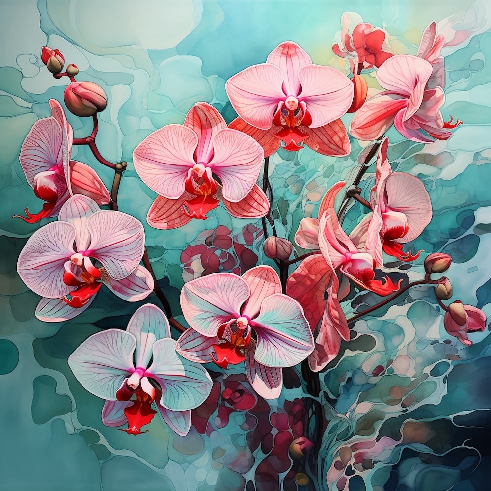 Tableau Avec Une Fleur Orchidée