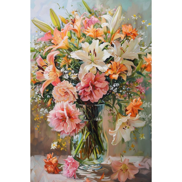 Tableau Avec Vase De Fleurs