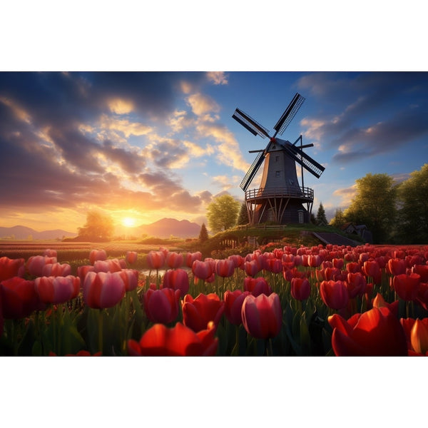 Tableau Avec des Tulipes