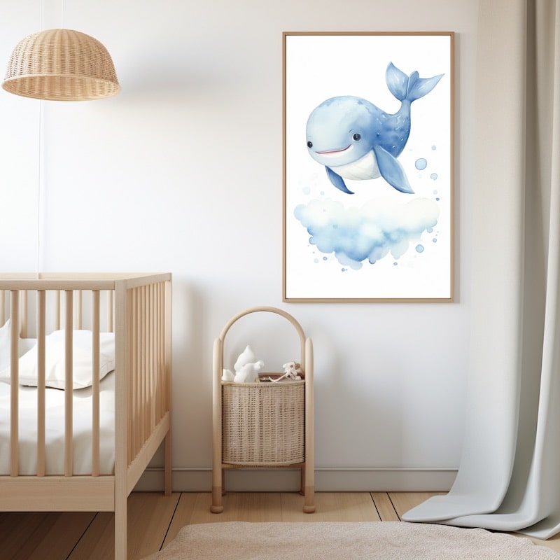 Tableau Baleine Bébé