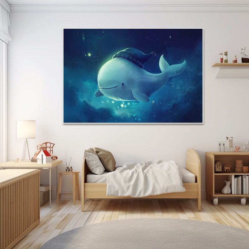 Tableau Baleine Enfant