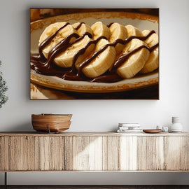 Tableau Banane, art mural décoration nature