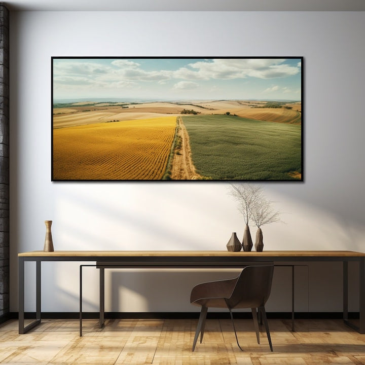 Tableau Blé Et Tournesols