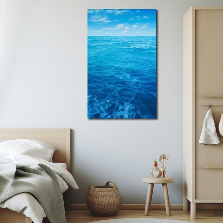 Tableau Bleu Mer, art mural décoration nature