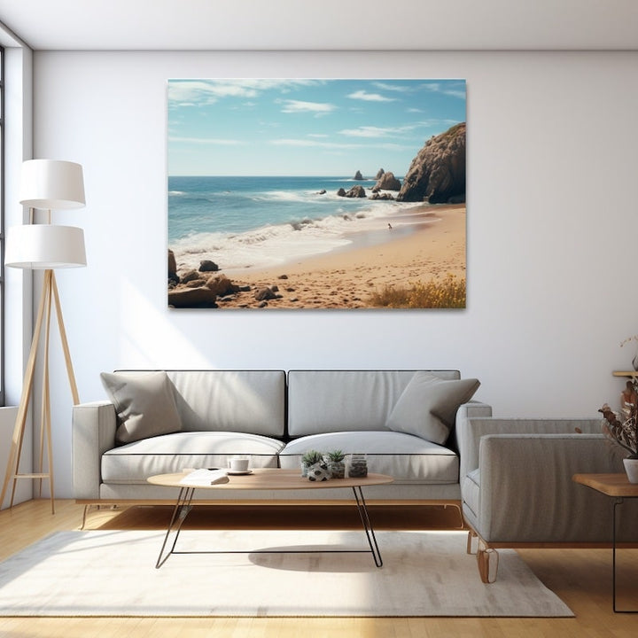 Tableau Bord de Mer Plage, art mural décoration nature