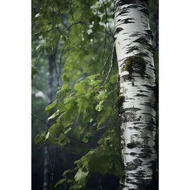 Tableau Branches Bouleau, art mural décoration nature