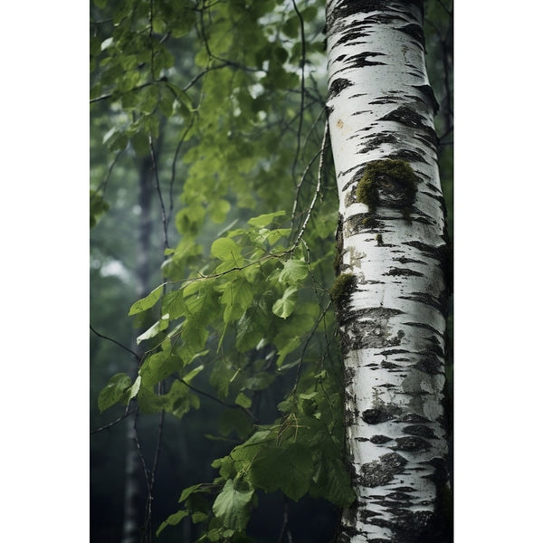 Tableau Branches Bouleau, art mural décoration nature