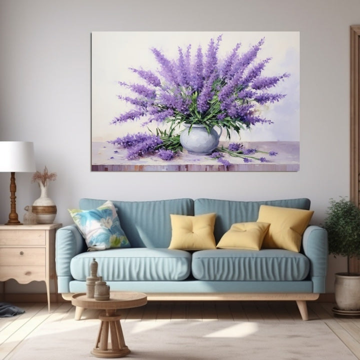 Tableau Bouquet de Lavande, art mural décoration nature