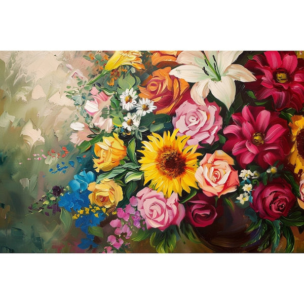 Tableau Bouquet Fleurs Moderne