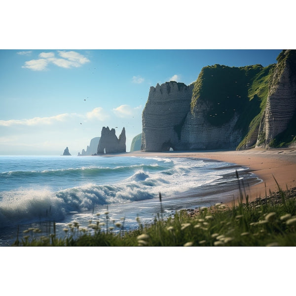 Tableau Mer Bretagne, art mural décoration nature