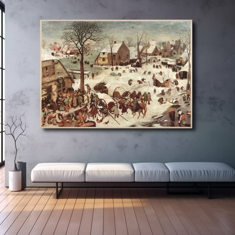 Tableau Brueghel Neige