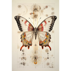 Tableau Papillon Bureau, art mural décoration nature