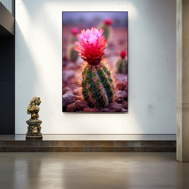 Tableau Cactus En Fleur