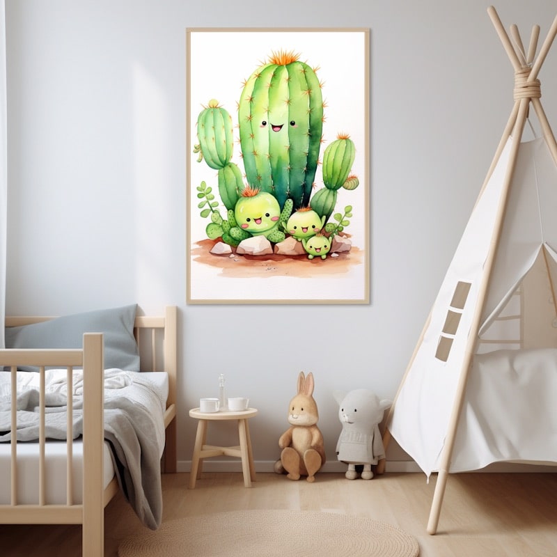 Tableau Cactus Enfant
