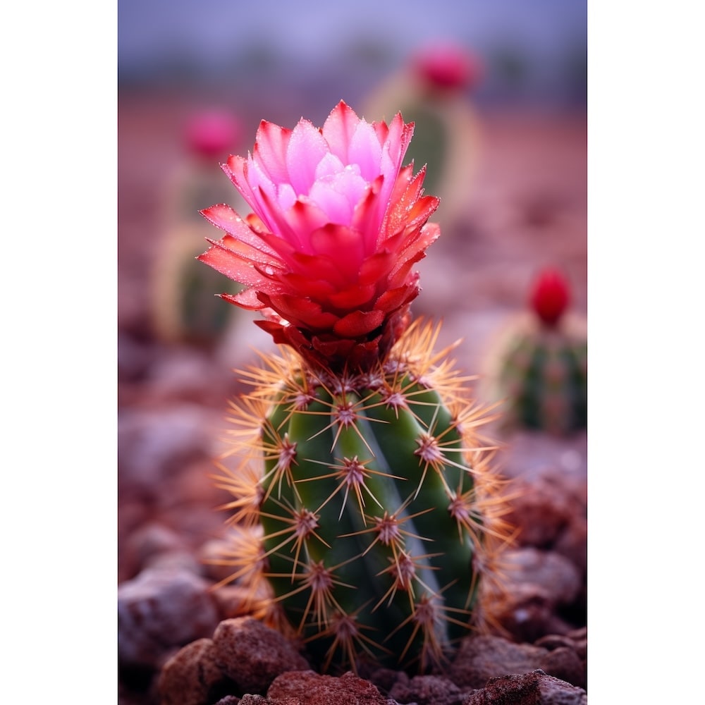 Tableau Cactus en Fleur
