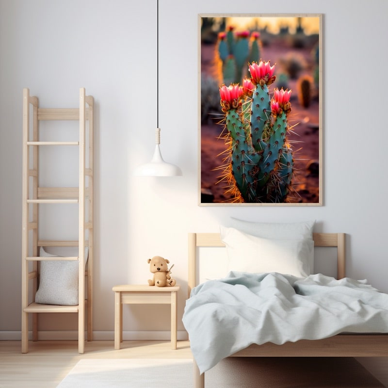Tableau Cactus Fleuri
