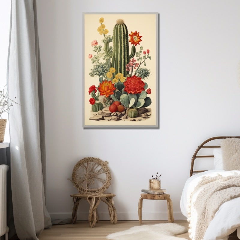 Tableau Cactus Vintage