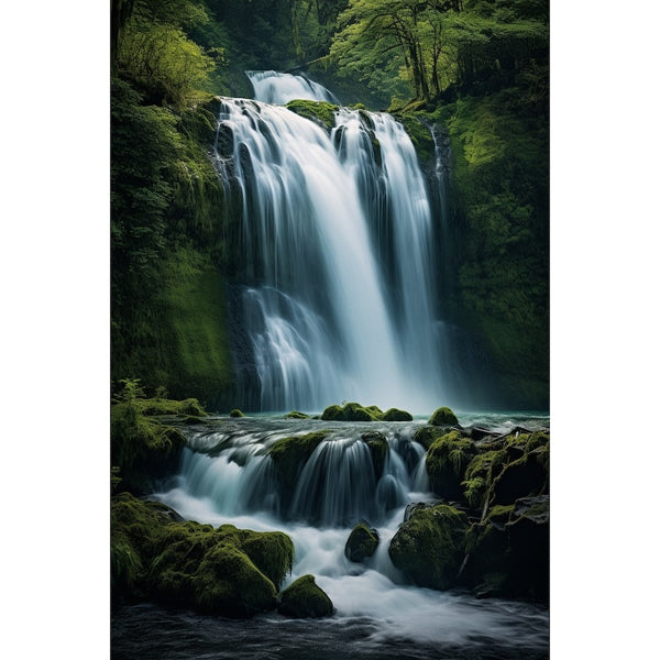 Tableau de Cascade, art mural décoration nature