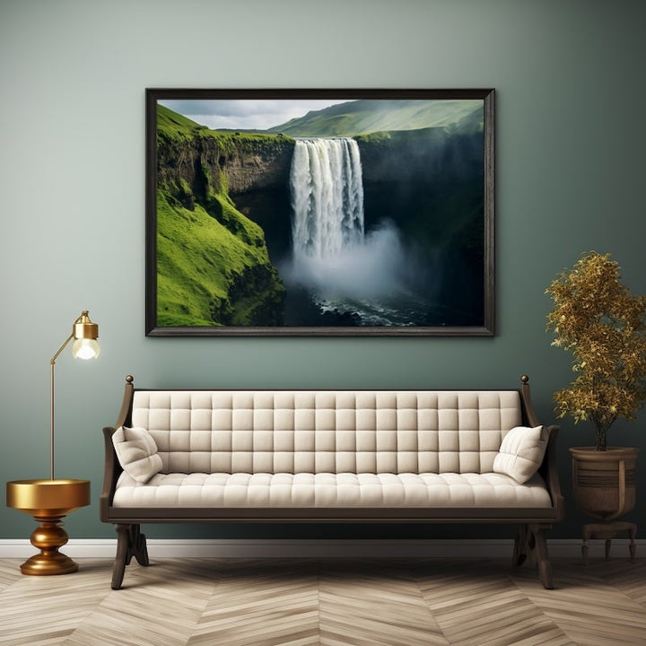 Tableau Cascades XL, art mural décoration nature