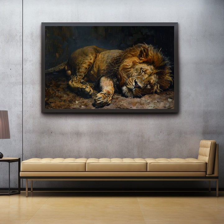 Tableau Célèbre Lion, art mural décoration nature