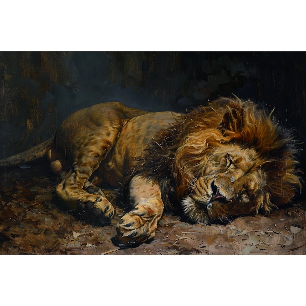 Tableau Célèbre Lion, art mural décoration nature