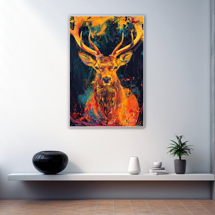 Tableau Cerf Design, art mural décoration nature
