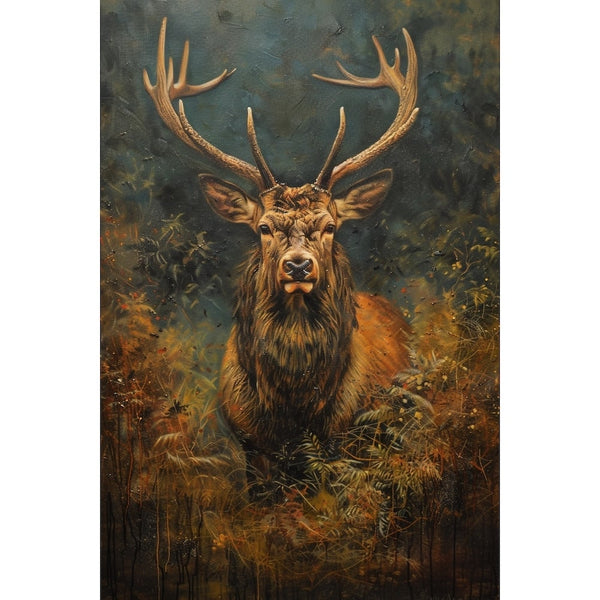 Tableau Cerf Couleur, art mural décoration nature